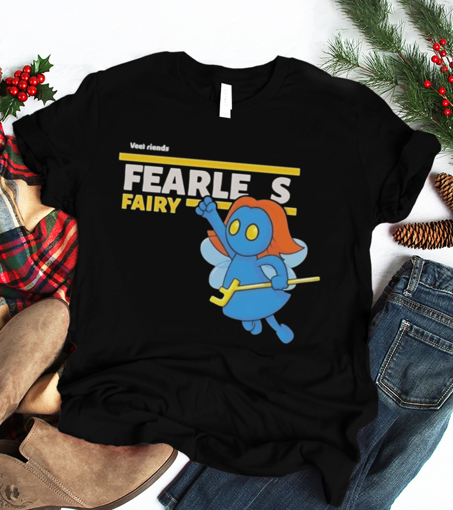 VeeFriends Fearless Fairy Bold Blue Character With Orange Hair T-Shirt