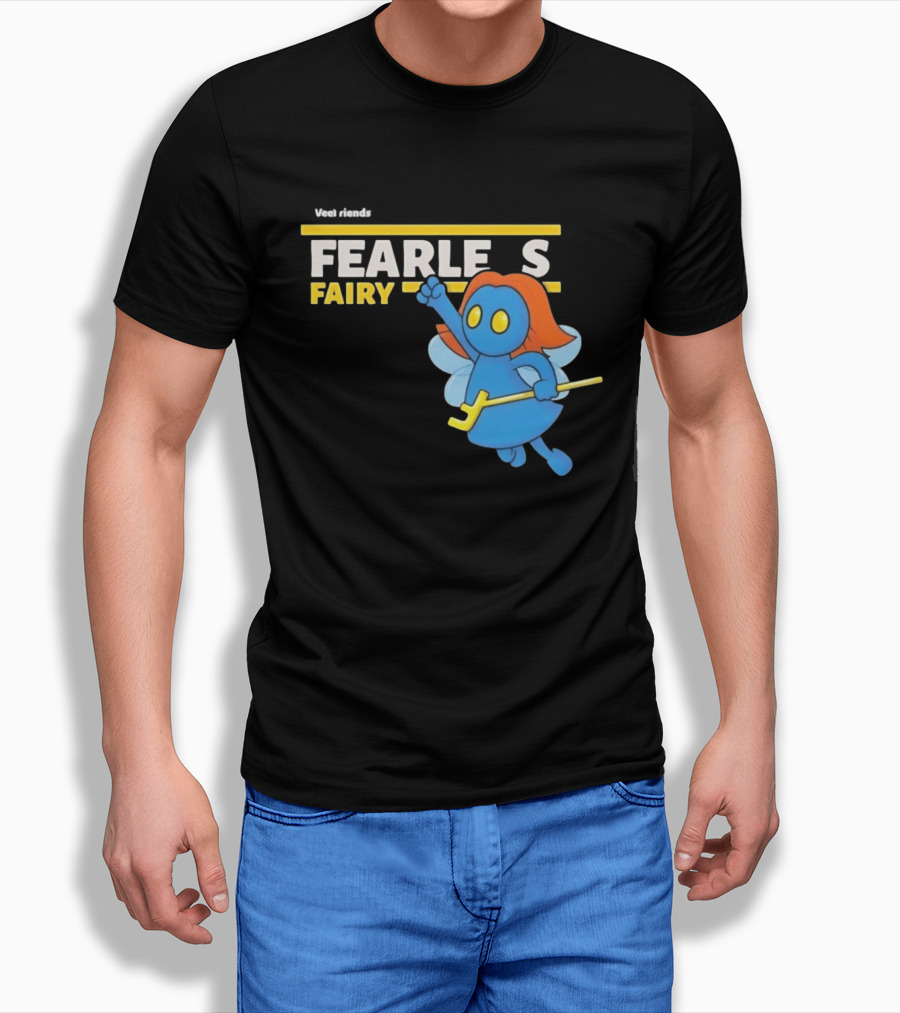 VeeFriends Fearless Fairy Bold Blue Character With Orange Hair T-Shirt