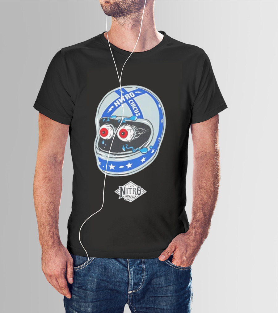 Nitro Circus Helmet Staring Eyeballs T-Shirt