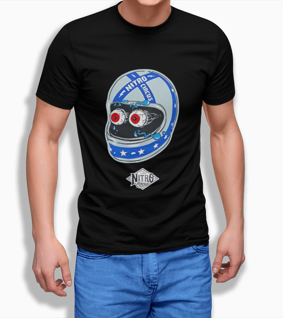 Nitro Circus Helmet Staring Eyeballs T-Shirt