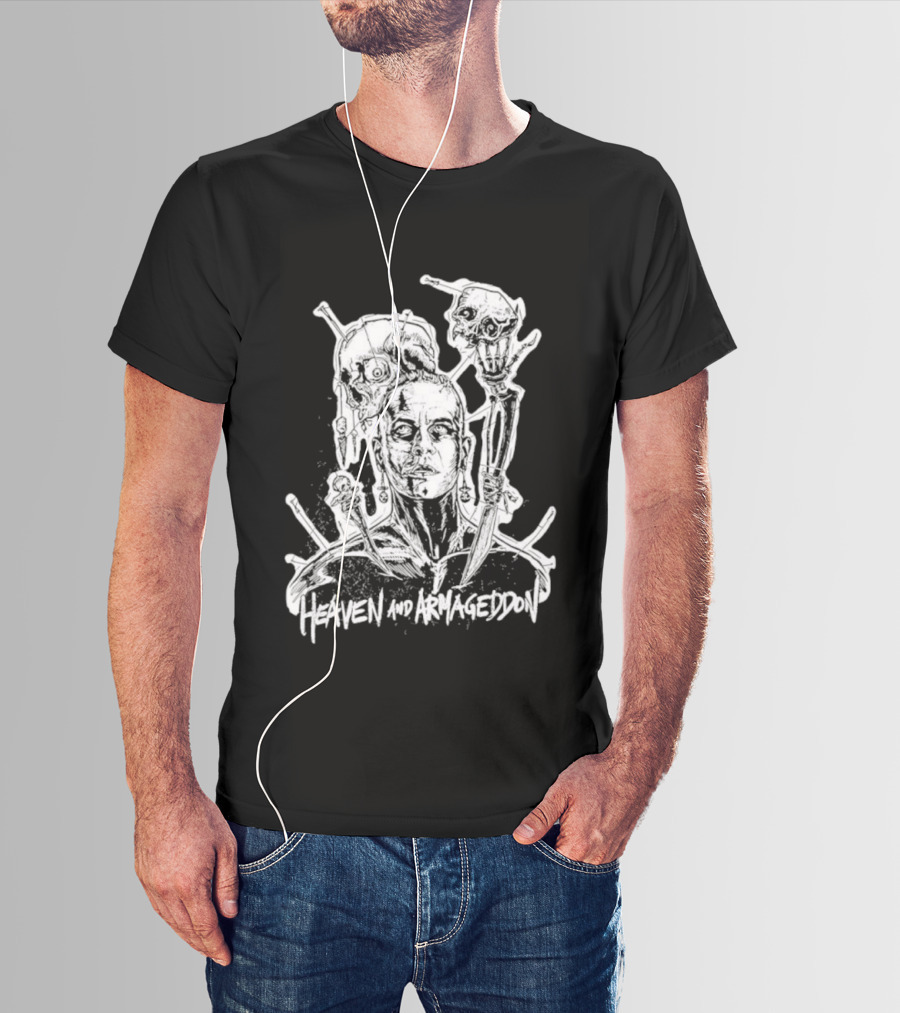 Heaven And Armageddon Skull Trio T-Shirt