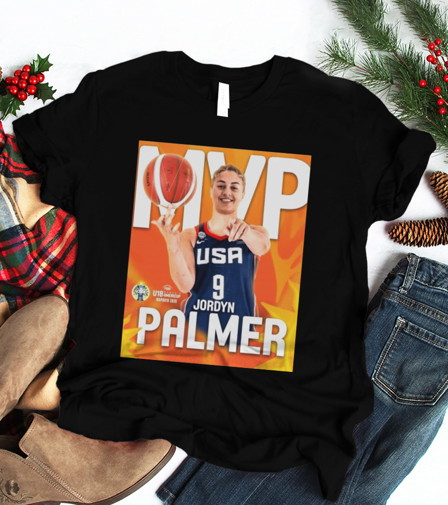 USA Basketball Jordyn Palmer MVP FIBA U18 Women's AmeriCup 2026 T-Shirt