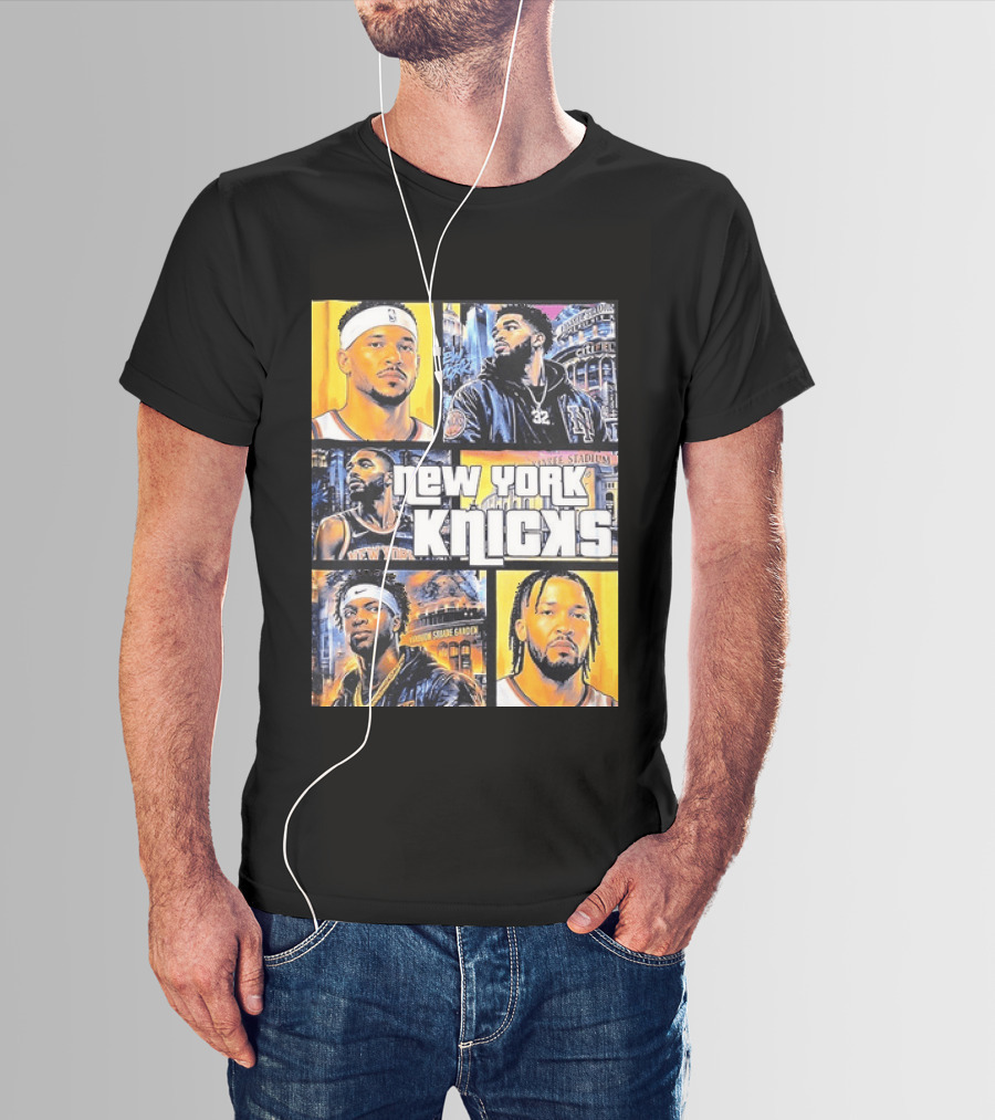 Josh Hart Karl Anthony Towns Mikal Bridges Julius Randle Jalen Brunson New York Knicks Yankee Stadium Madison Square Garden T-Shirt