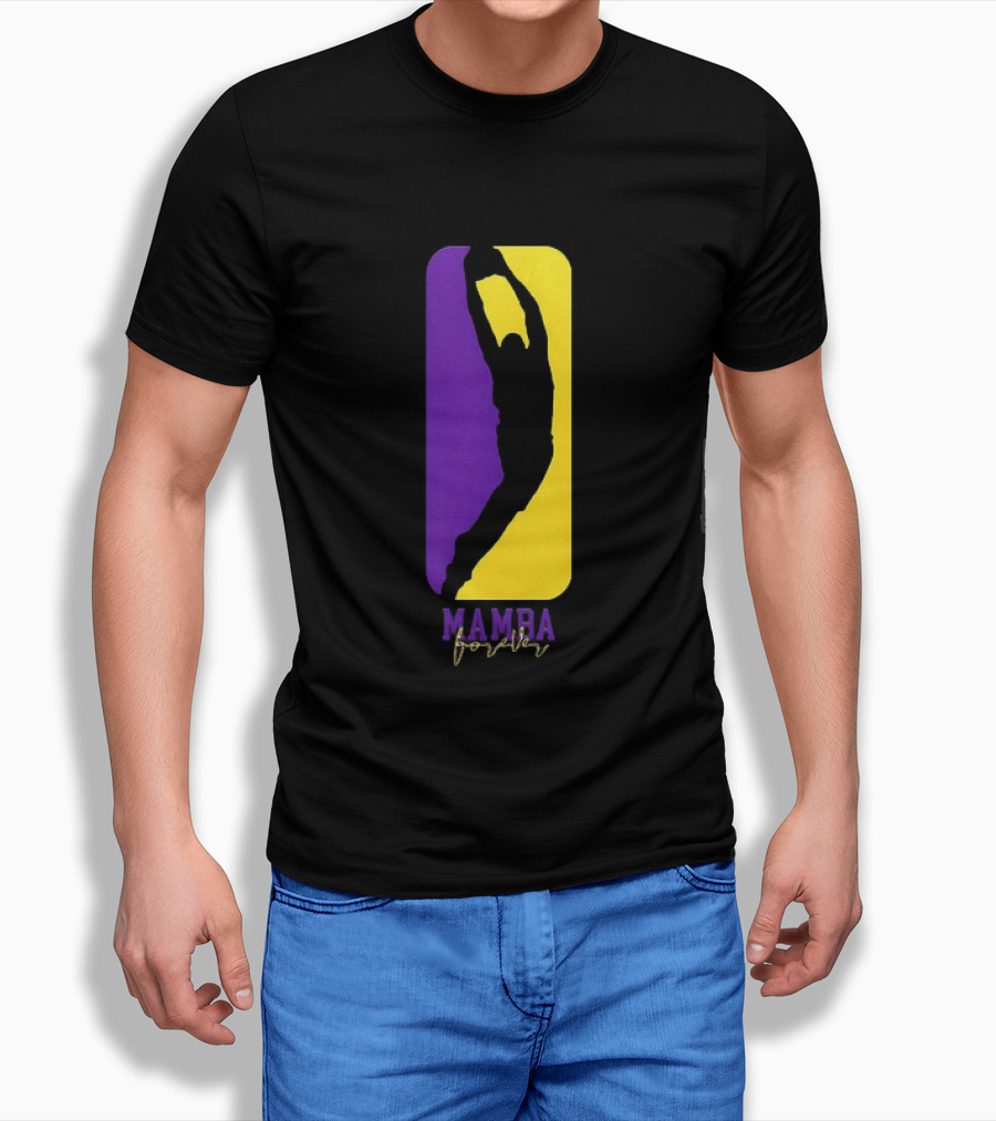 Kobe Bryant Los Angeles Lakers Mamba Forever Purple Gold T-Shirt