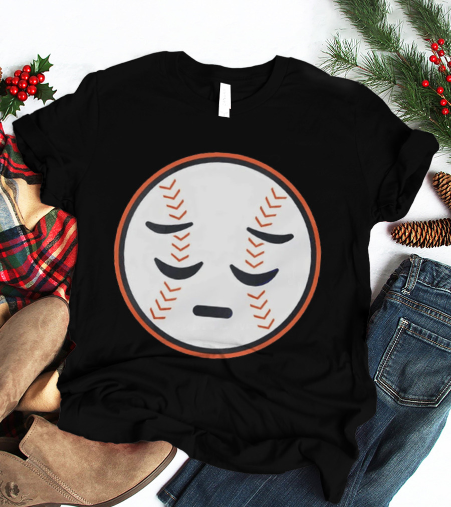 Sad Face New York Mets Baseball Expression T-Shirt