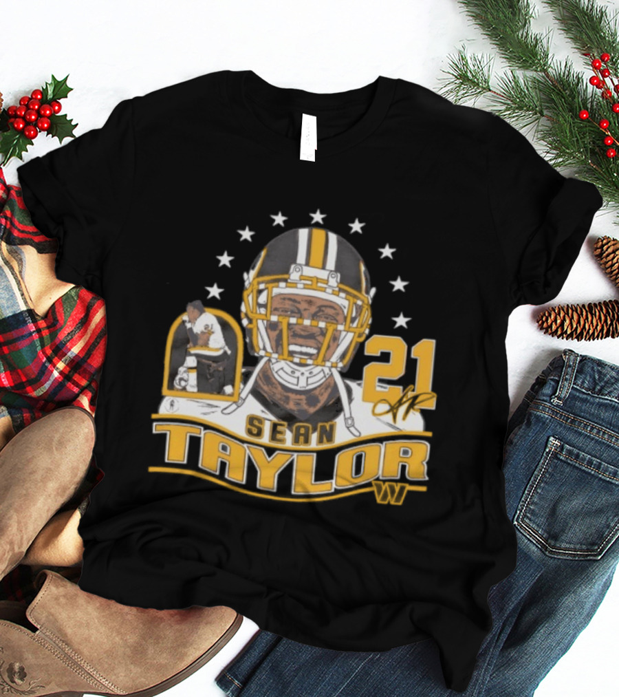 Sean Taylor 21 Washington Commanders Football Legacy Stars T-Shirt