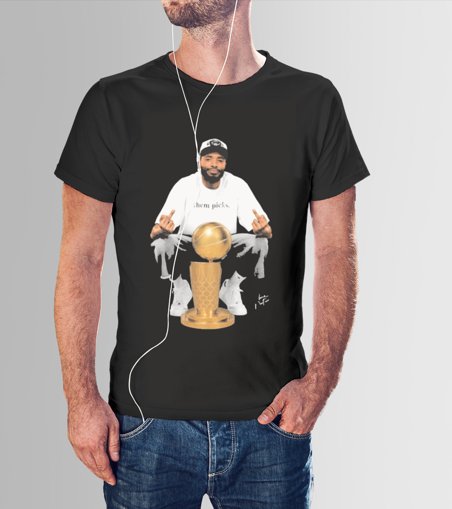 Mikal Bridges Larry O'Brien 2026 Them Picks T-Shirt