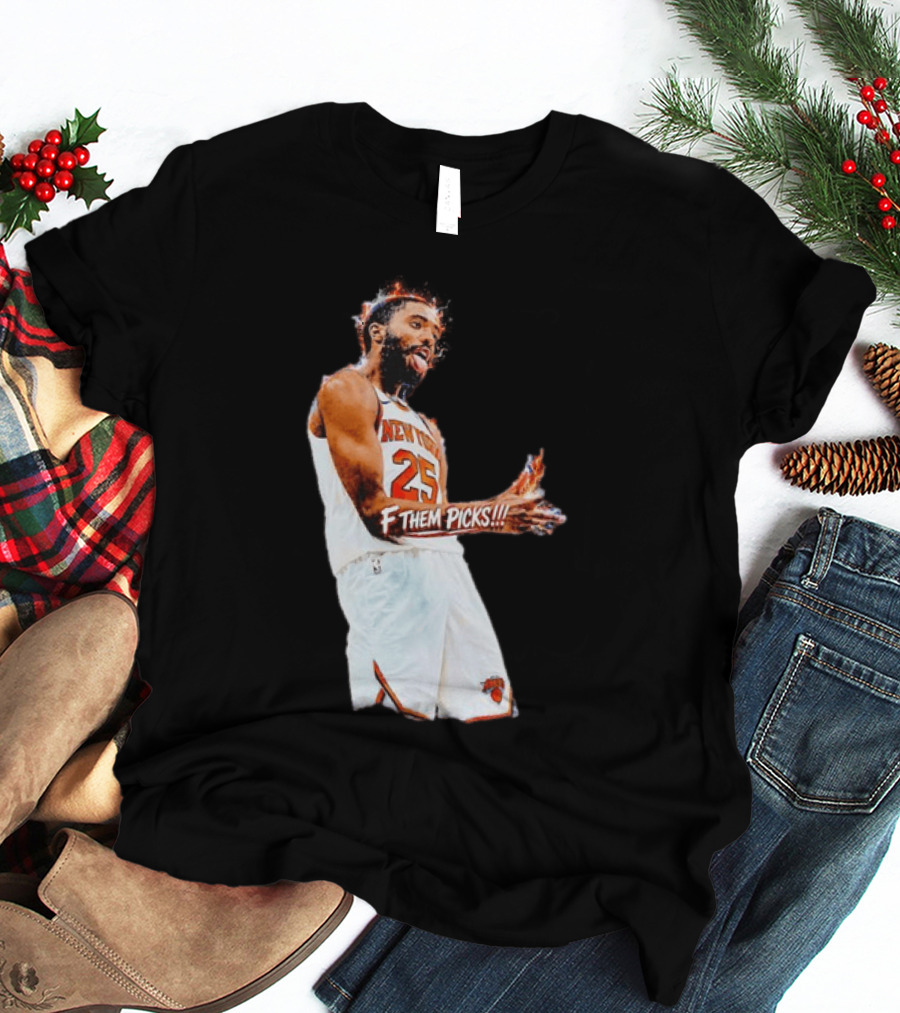Mikal Bridges New York Knicks 25 F Them Picks T-Shirt
