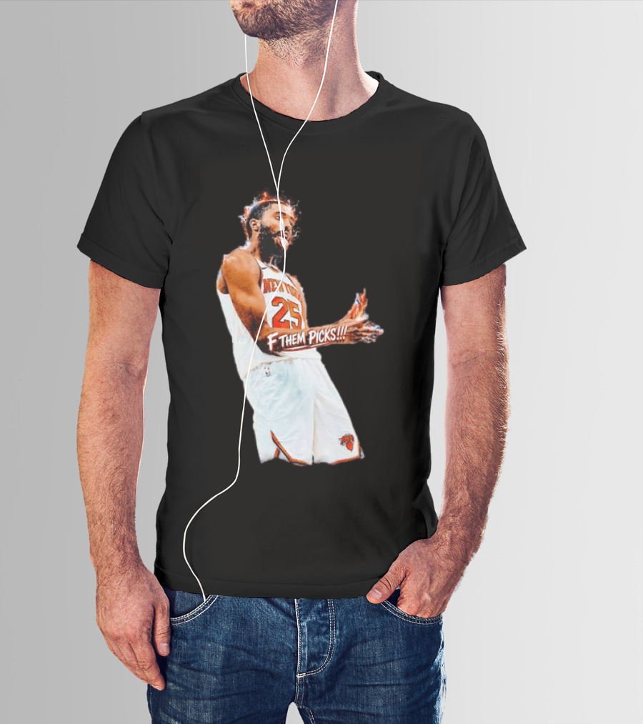 Mikal Bridges New York Knicks 25 F Them Picks T-Shirt