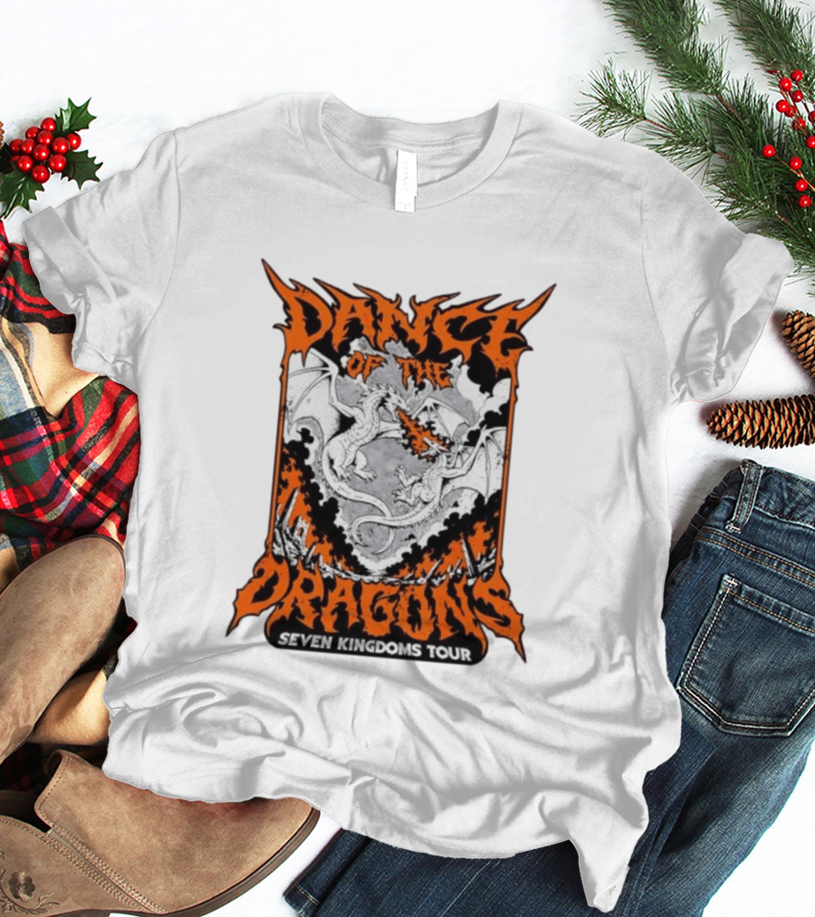 Dance Of The Dragons Seven Kingdoms Tour House Targaryen Fire Breathing T-Shirt