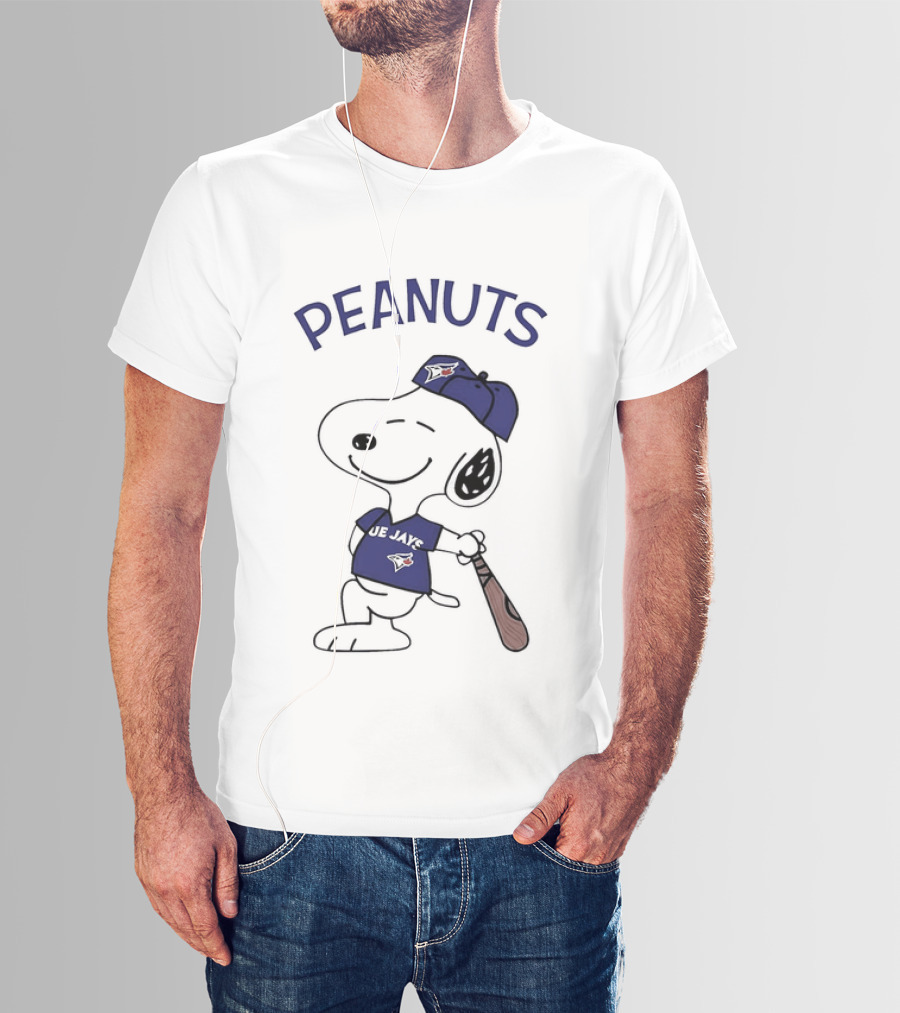 Toronto Blue Jays Peanuts Snoopy Baseball Fan T-Shirt