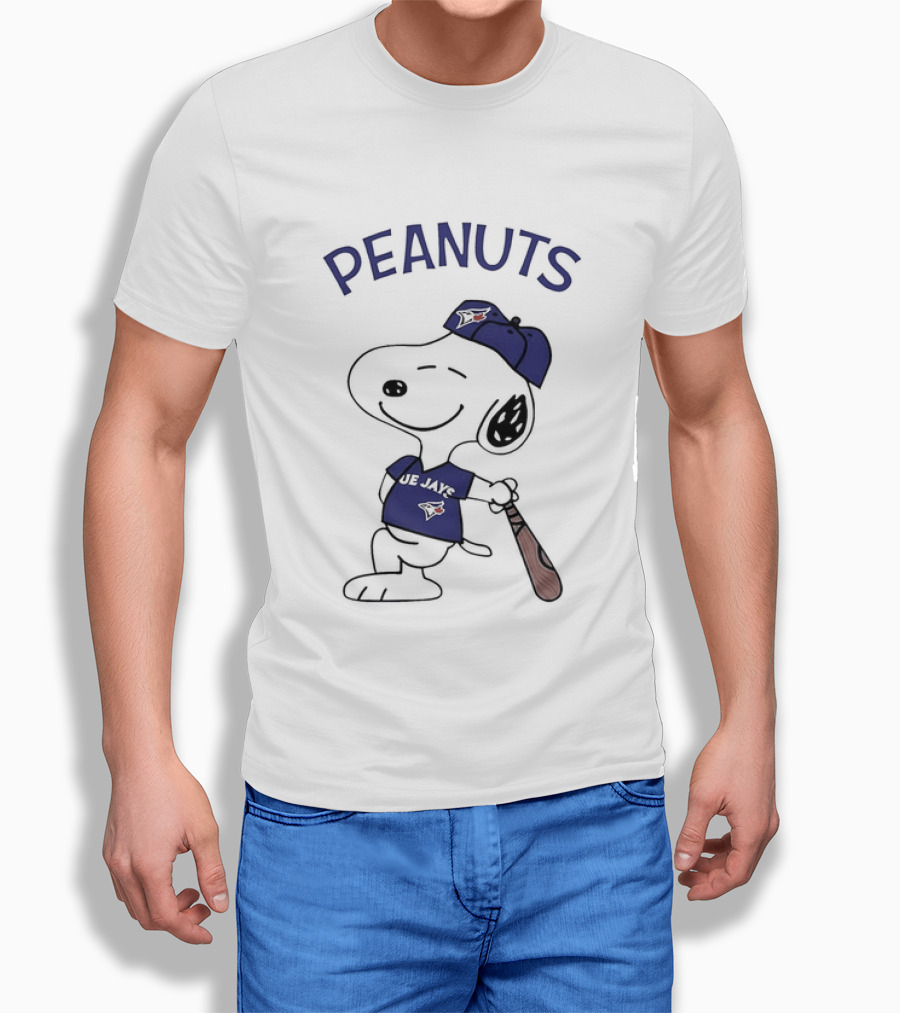 Toronto Blue Jays Peanuts Snoopy Baseball Fan T-Shirt