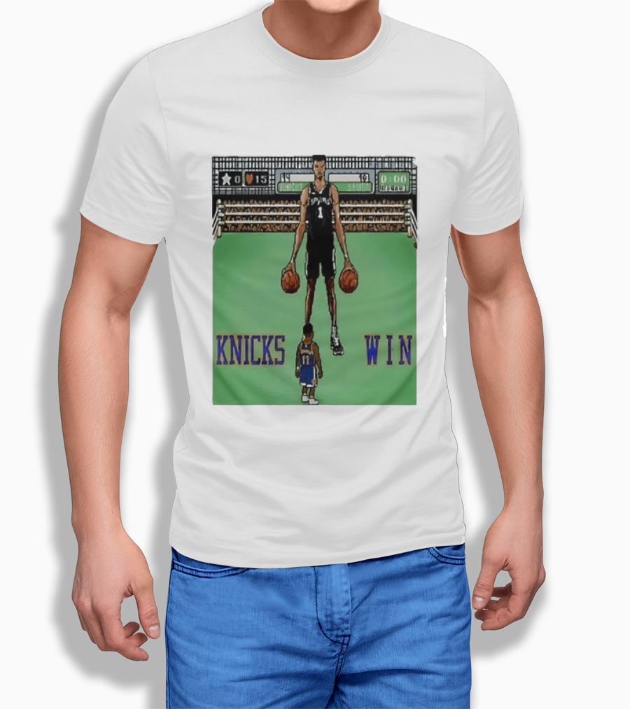 Victor Wembanyama San Antonio Spurs Jalen Brunson New York Knicks Win NBA Game T-Shirt
