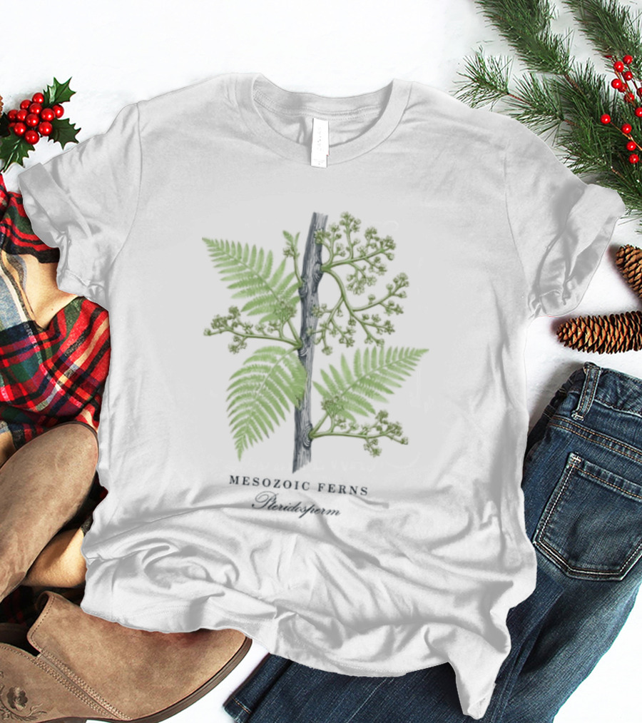 Mesozoic Ferns Pteridosperm Botanical Plant Science Nature T-Shirt