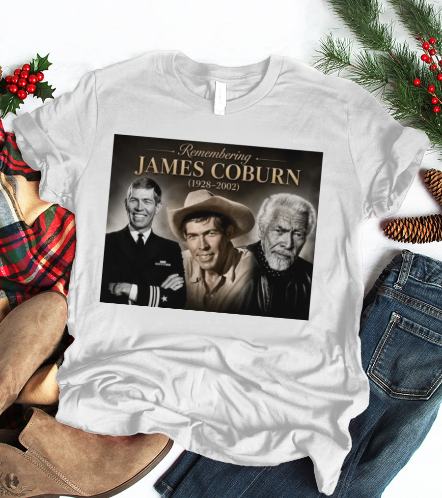 Remembering James Coburn 1928 2002 Classic Actor T-Shirt