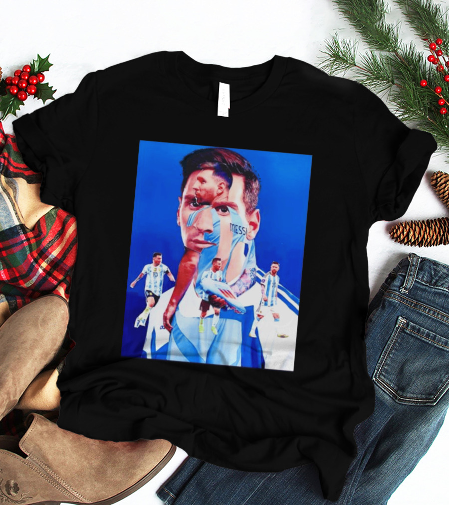Messi Argentine Footballer Icon In Action T-Shirt