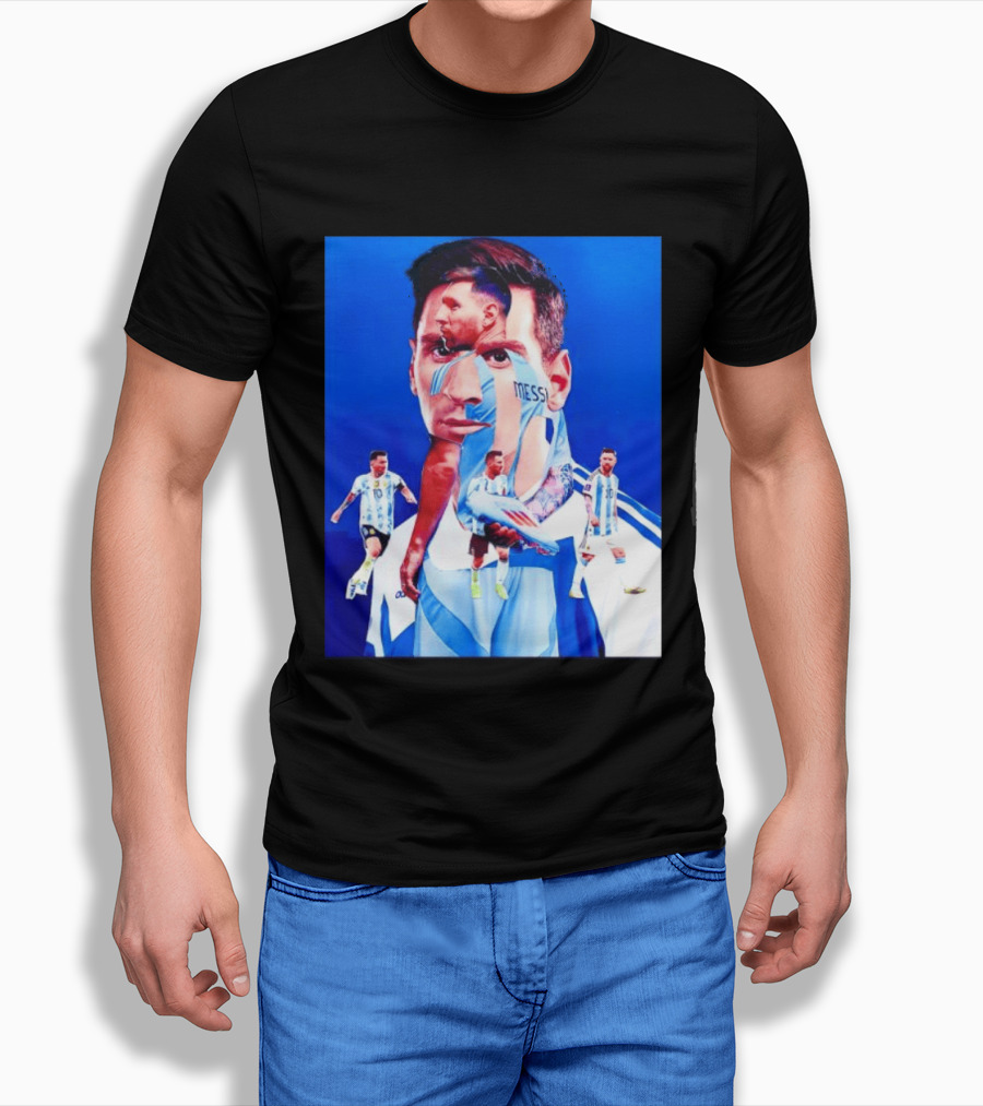 Messi Argentine Footballer Icon In Action T-Shirt