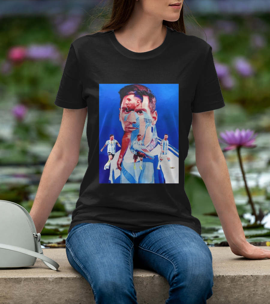 Messi Argentine Footballer Icon In Action T-Shirt