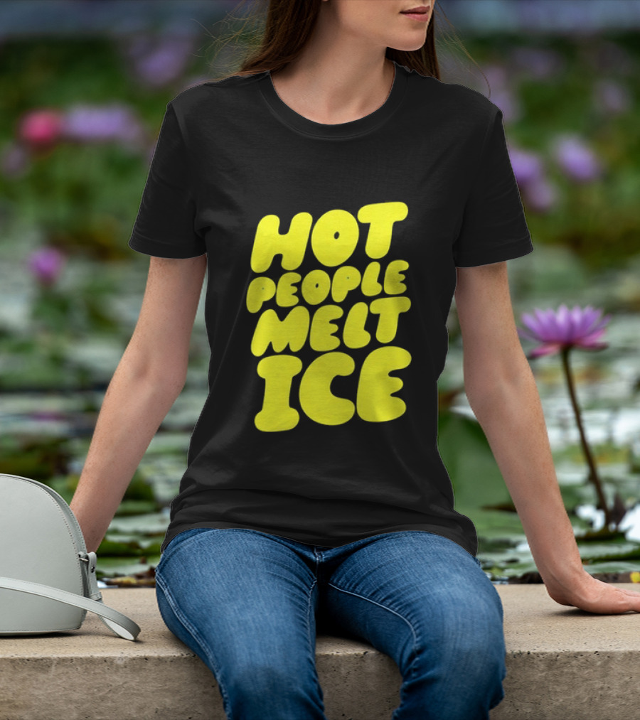 Hot People Melt Ice Bold Yellow T-Shirt