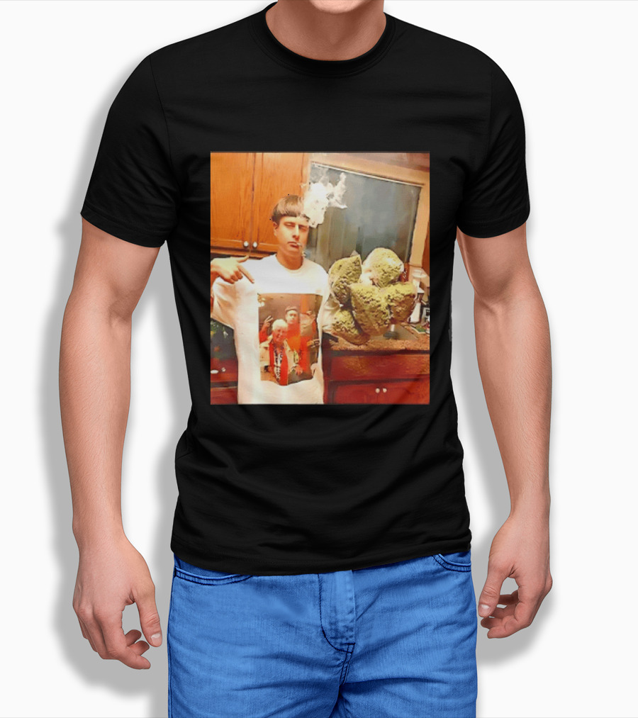 Oliver Tree Cannabis Oversized Buds And With Smoking Image T-Shirt