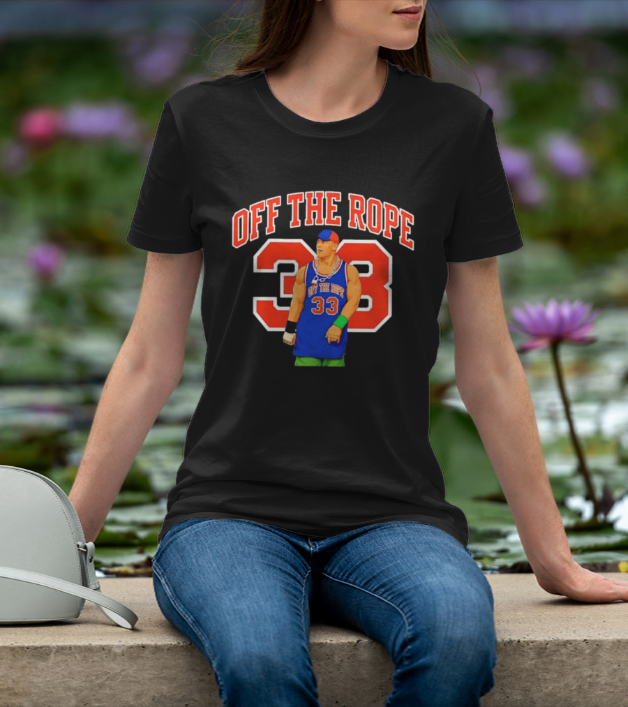 Wrestler Basketball Jersey Off The Rope 33 T-Shirt