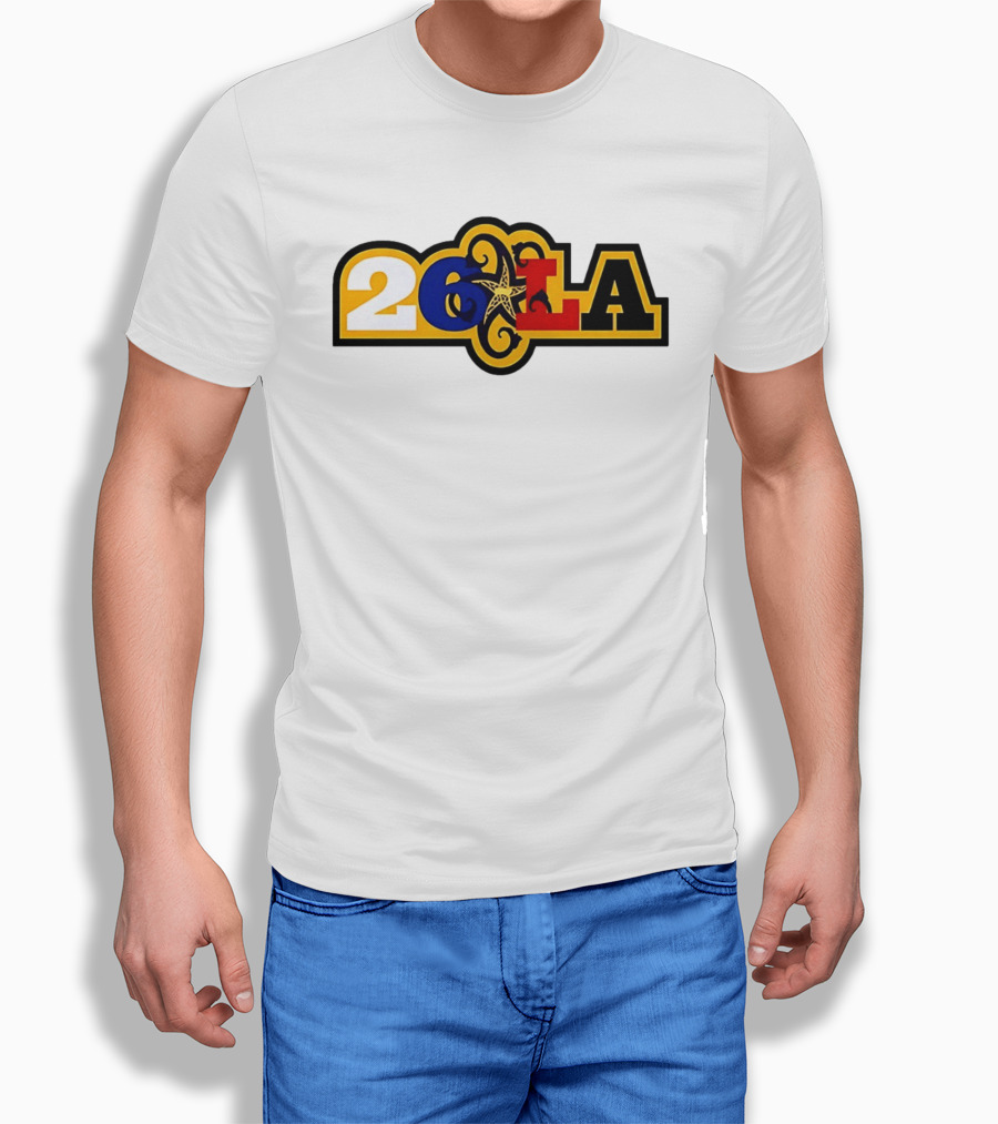 26 LA Bricks And Wood Los Angeles Lakers Stylized T-Shirt
