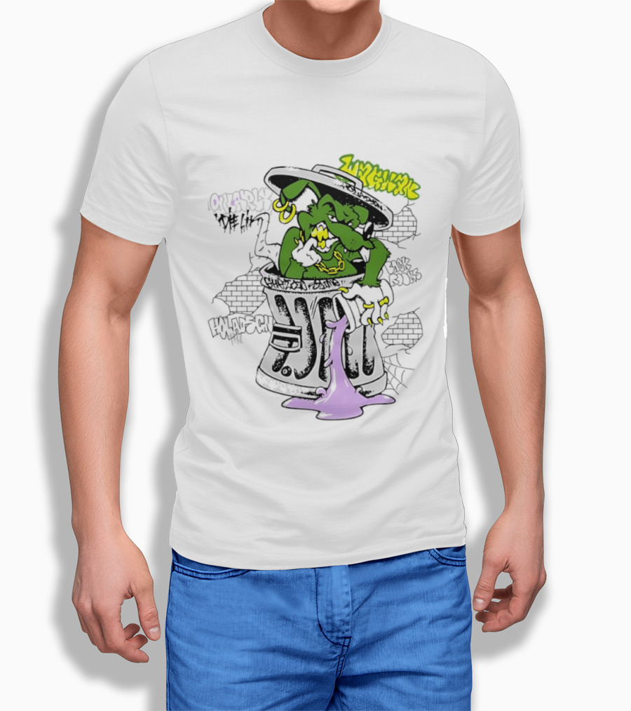 Escape Plan Ghetto Slime Rat Trash Can Die Lit Back Rooms Holadsch T-Shirt