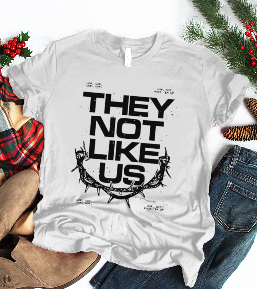 National Australia Tour They Not Like Us Barbed Wire T-Shirt