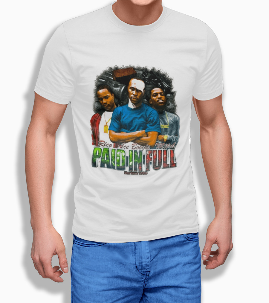 Rico Ace Boogie Mitch Paid In Full Harlem 1986 Iconic Movie T-Shirt