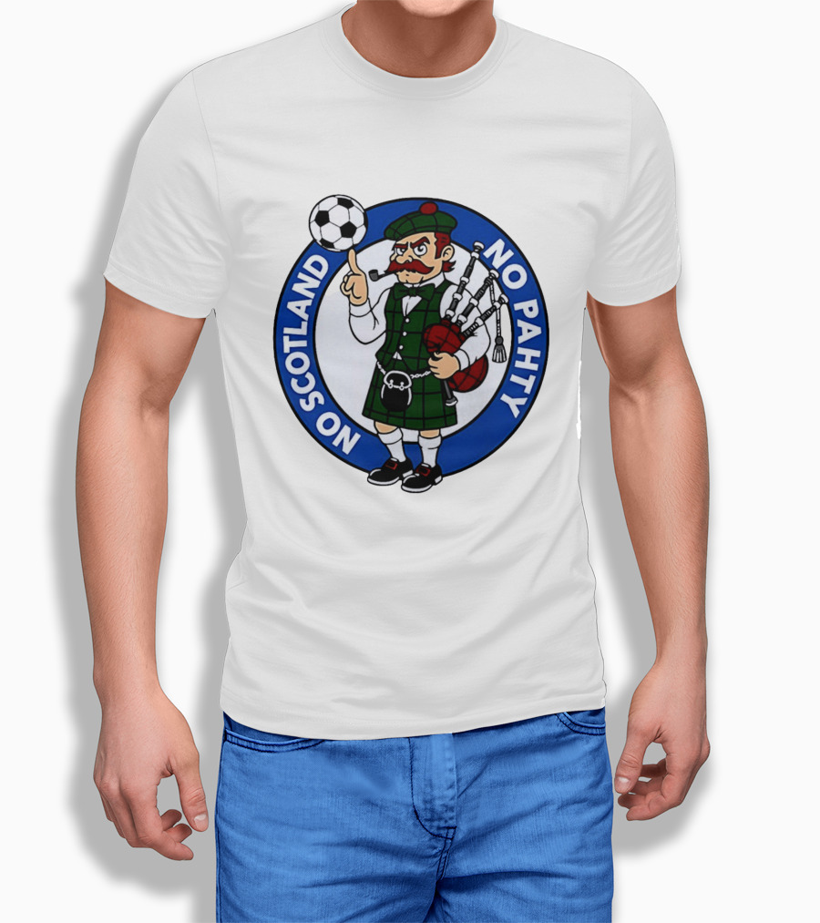 Scottish Football No Scotland No Pahty Bagpipes Soccer Fun T-Shirt