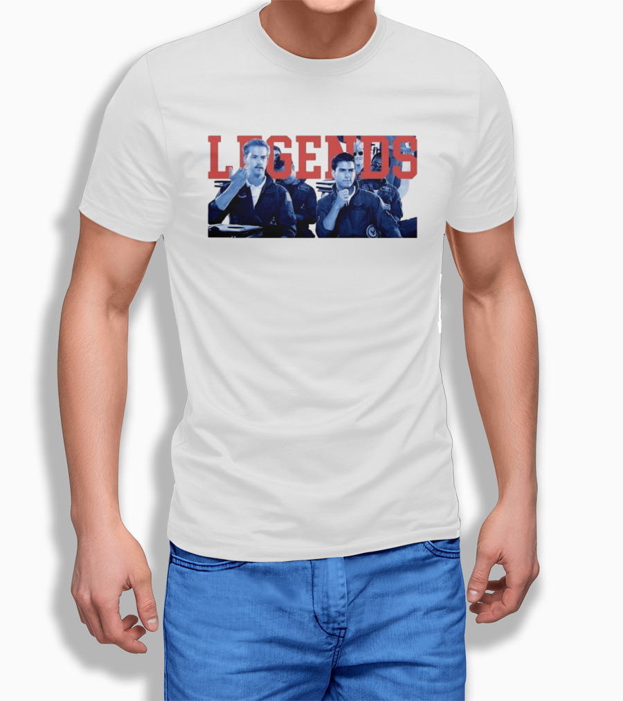 Tom Cruise Val Kilmer Top Gun Legends T-Shirt