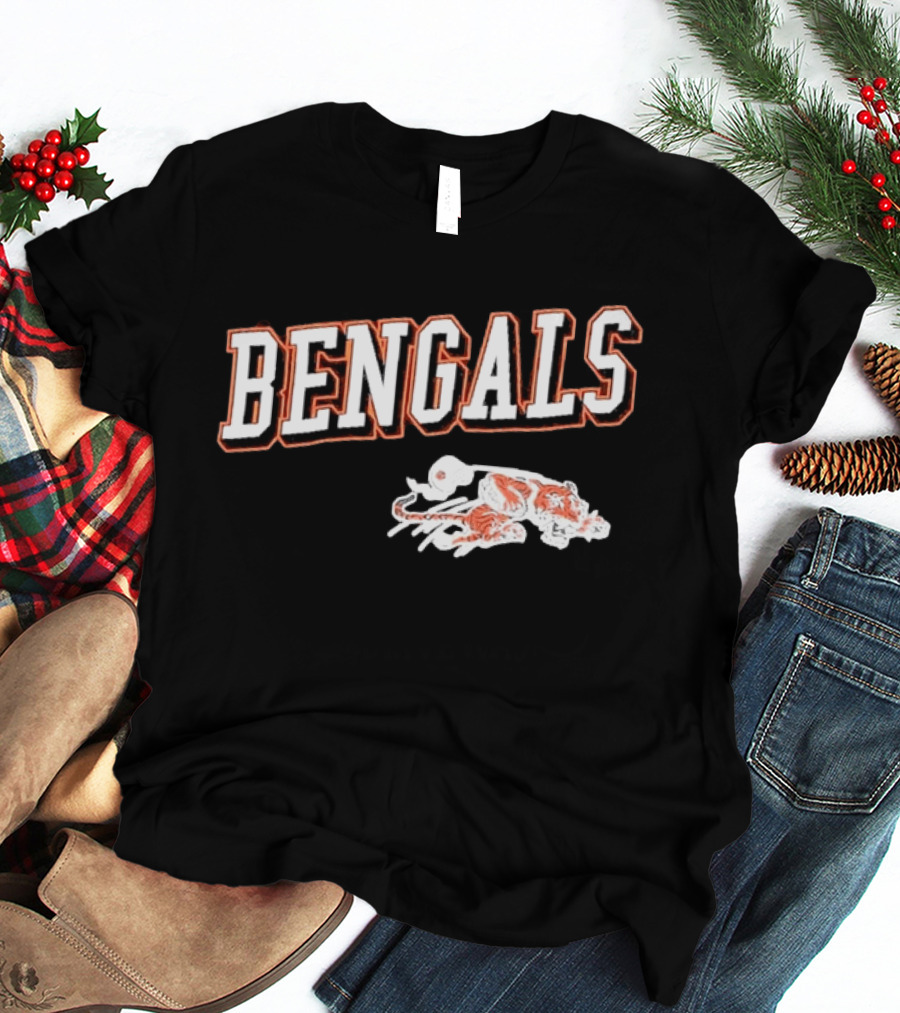 Bengals Cincinnati Black Tiger T-Shirt
