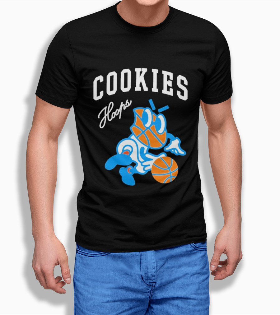 Cookies Hoops Basketball Cartoon Character Streetwear T-Shirt