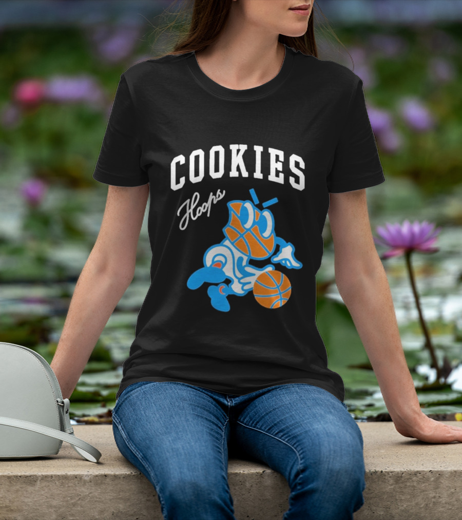 Cookies Hoops Basketball Cartoon Character Streetwear T-Shirt