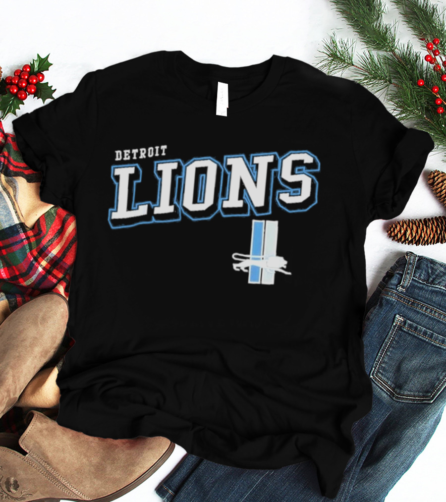 Detroit Lions Black Team Pride T-Shirt