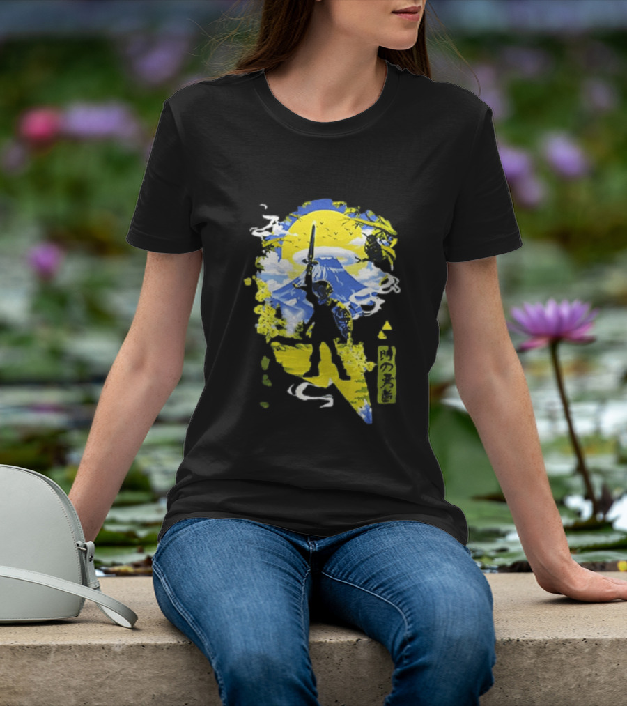 Legend Of Zelda Hero Master Sword Ocarina Of Time Kanji T-Shirt