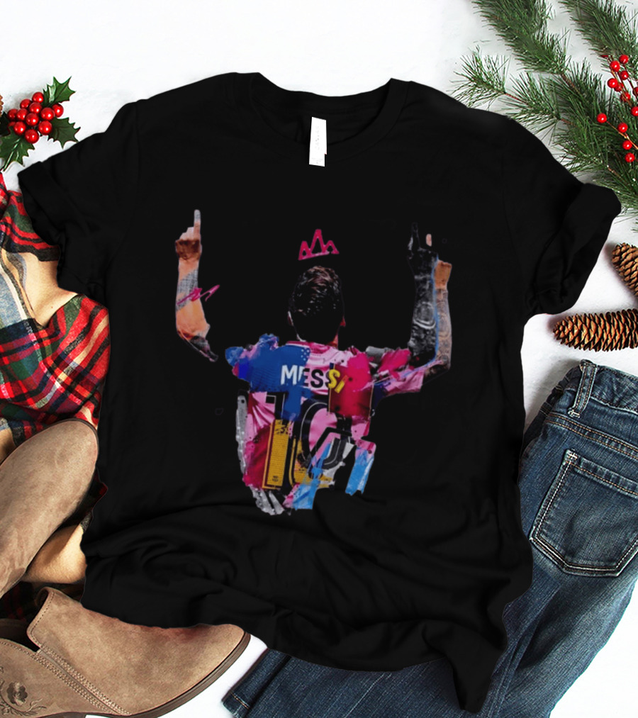 Messi 10 Barcelona Iconic Celebration T-Shirt