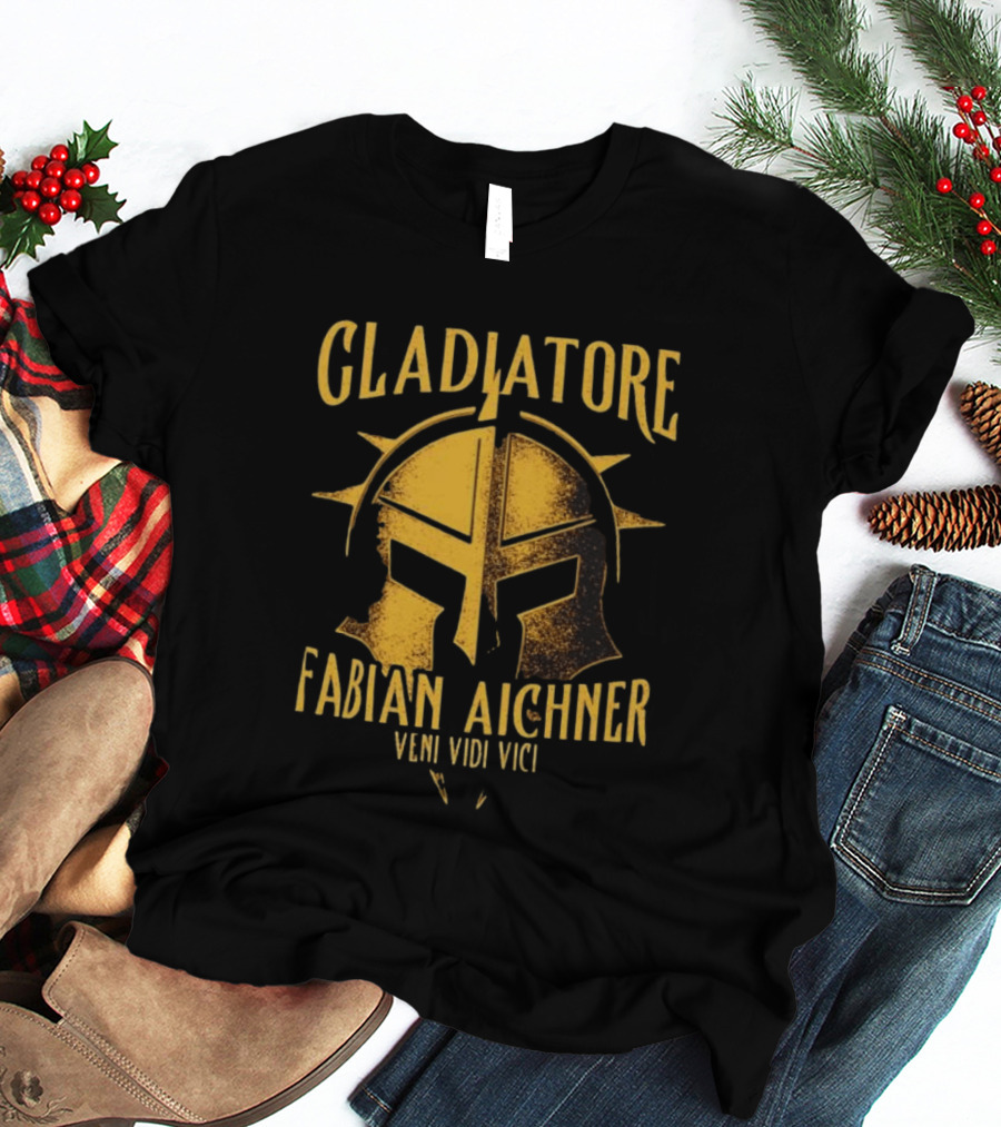 Gladiatore Fabian Aichner Veni Vidi Vici Wrestlers Helmet T-Shirt