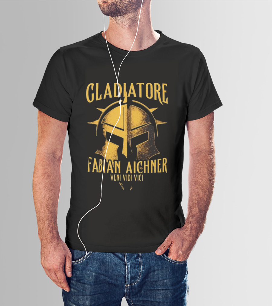 Gladiatore Fabian Aichner Veni Vidi Vici Wrestlers Helmet T-Shirt