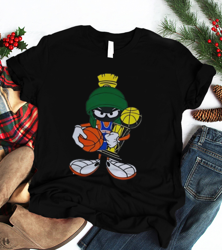 Marvin The Martian NBA Basketball Champion With Trophy T-Shirt