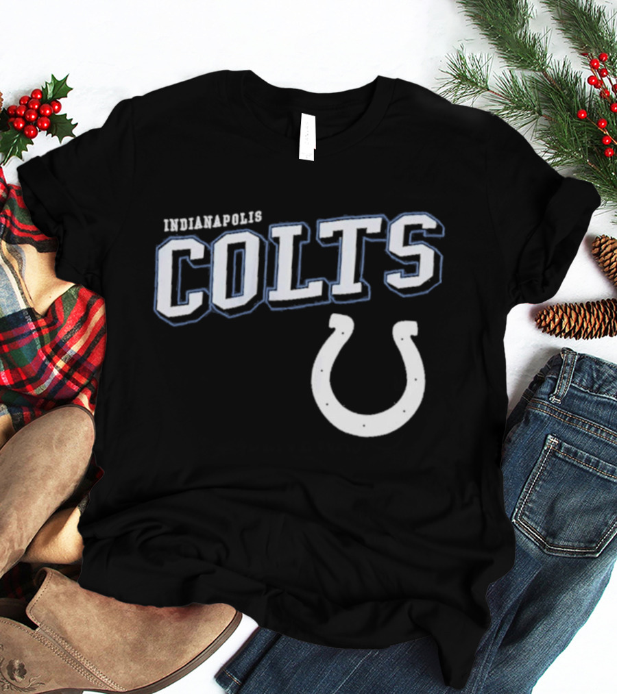 Indianapolis Colts Black Horseshoe T-Shirt