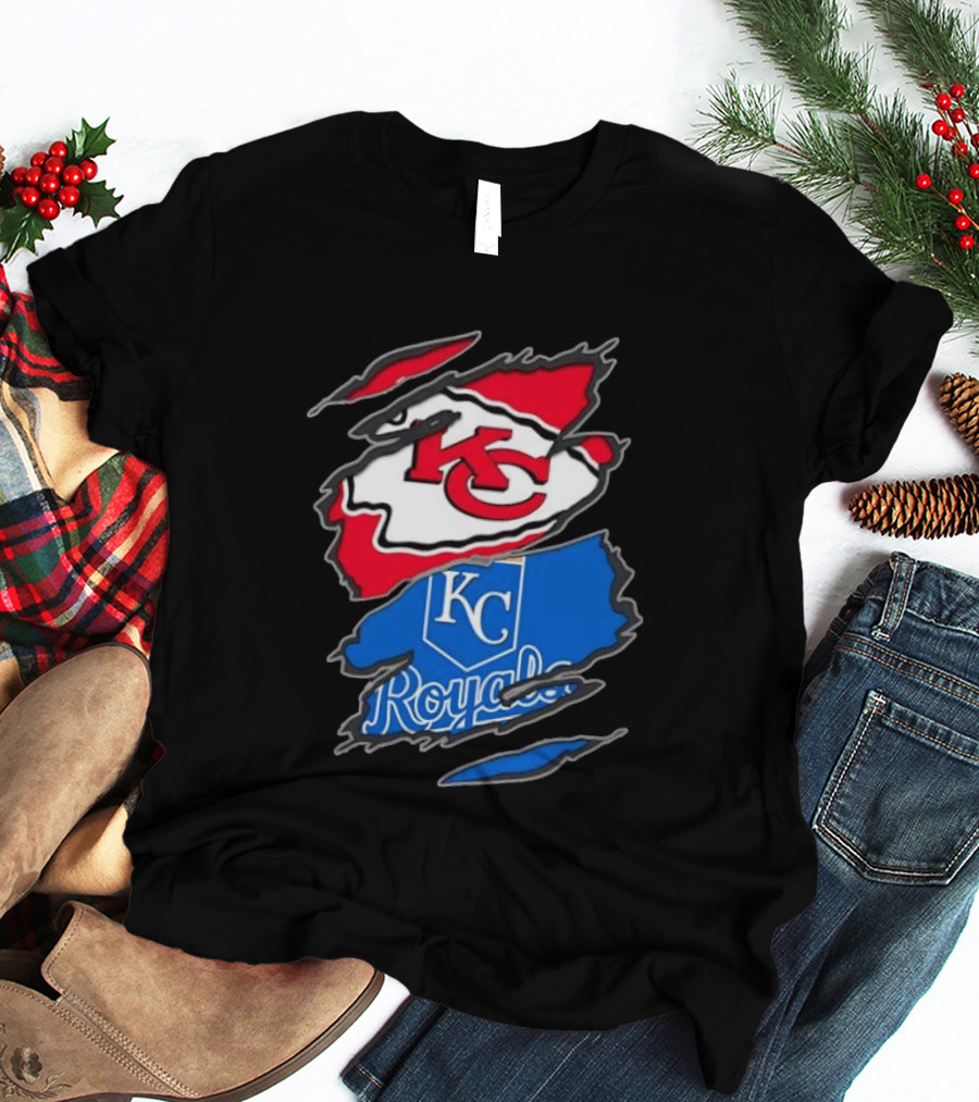 Kansas City Chiefs KC Kansas City Royals MLB Royals KC T-Shirt