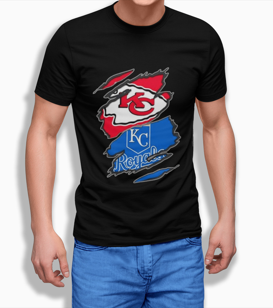 Kansas City Chiefs KC Kansas City Royals MLB Royals KC T-Shirt