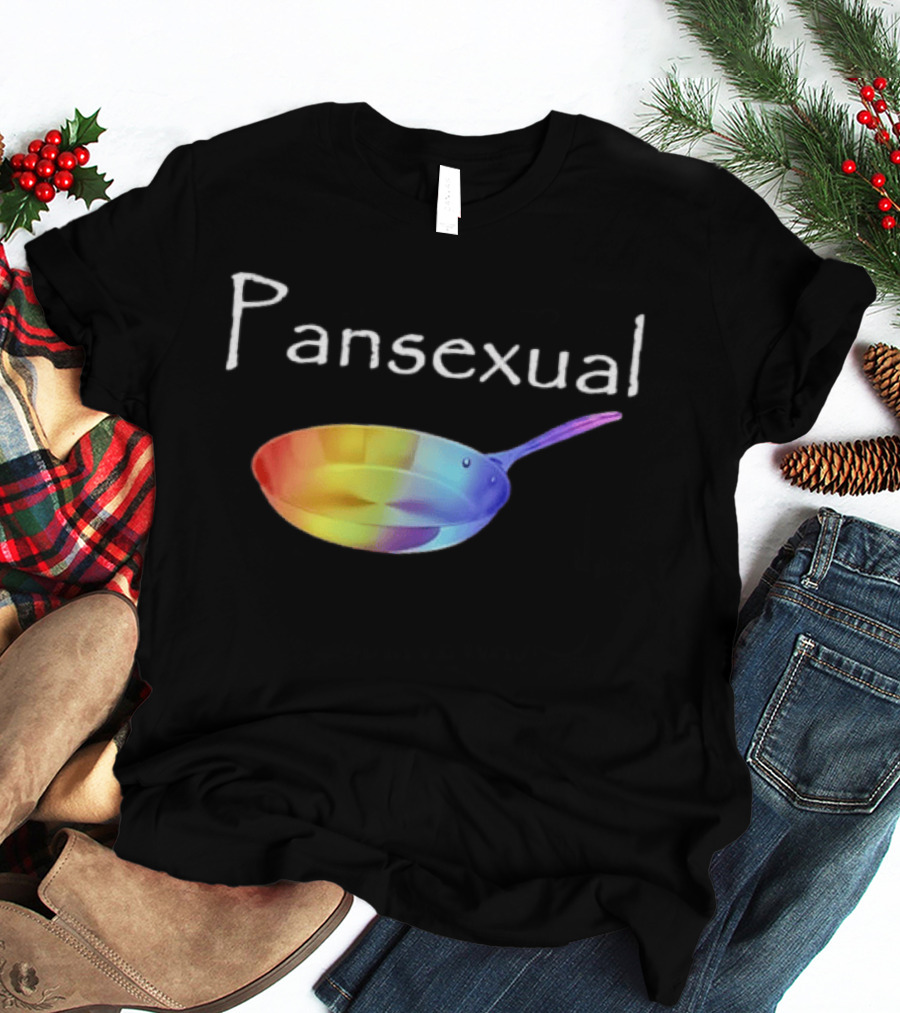 Pansexual Pan Rainbow Pride LGBTQIA Equality Colorful Identity Fun T-Shirt
