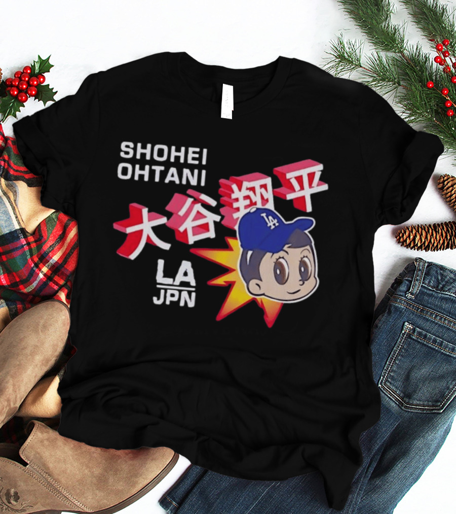 Shohei Ohtani LA Dodgers Anime Style LA JPN T-Shirt