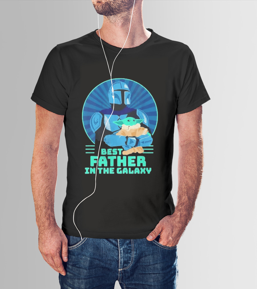 Star Wars Mandalorian Grogu Best Father In The Galaxy T-Shirt