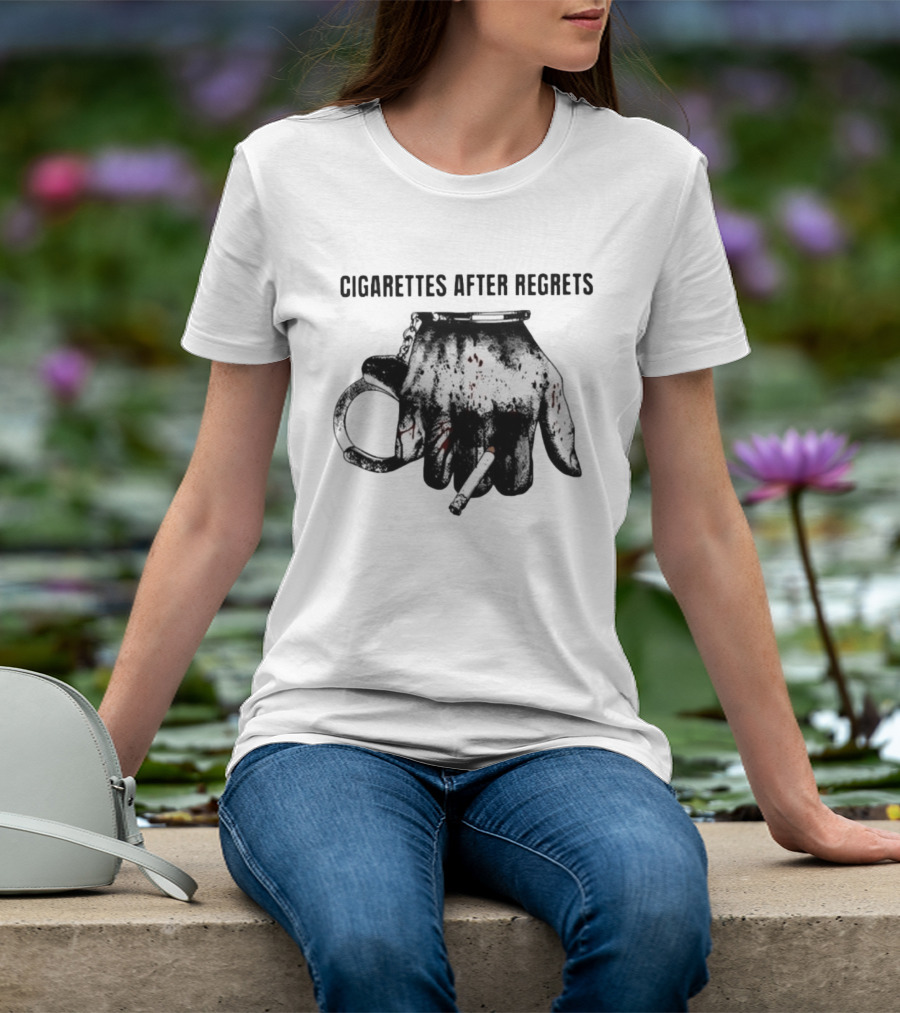 Cigarettes After Regrets Handcuffs Smoking Tobacco T-Shirt