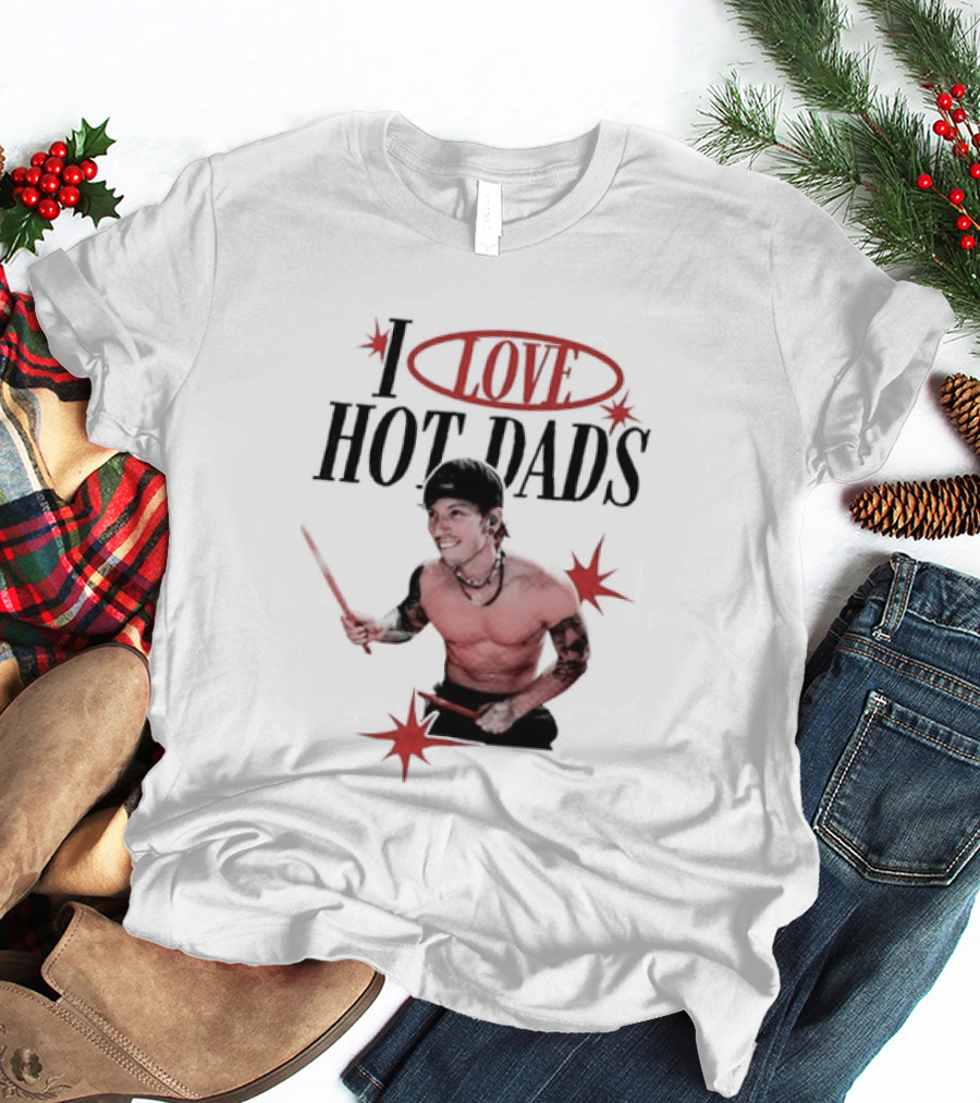 I Love Hot Dads Josh Dun Twenty One Pilots T-Shirt