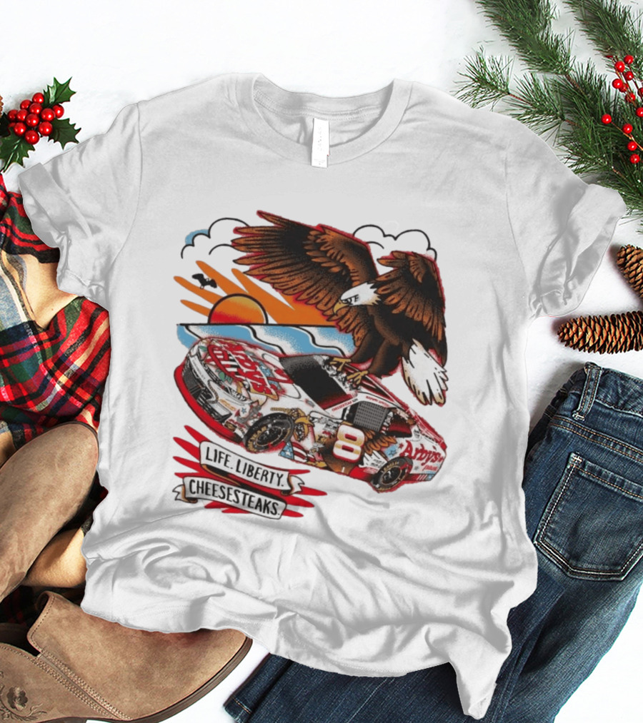 JR Motorsports Arby's Life Liberty Cheesesteaks Racing Car Eagle T-Shirt