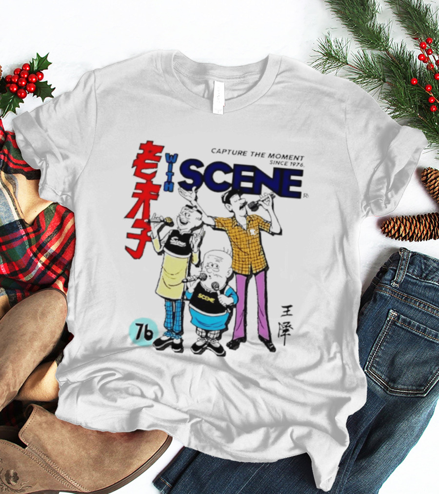 Lao Fu Zi Old Master Q With Scene Capture The Moment Since 1976 T-Shirt